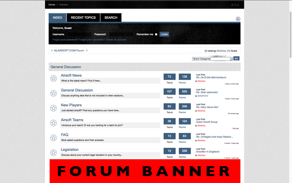 NLAIRSOFT Forum banner positions