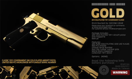 Socom Gear 1911 Gold Socom Gear 1911 Gold